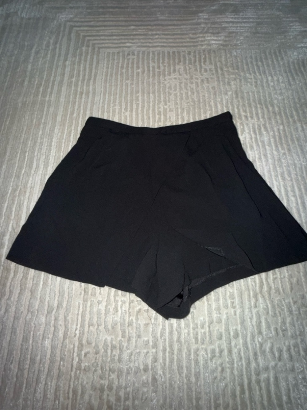 Babaton Black High-Rise Skort Shorts